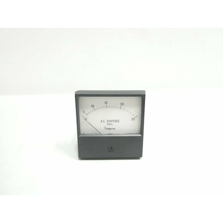 SIMPSON PANEL 0-25A AMP AMMETER 2153